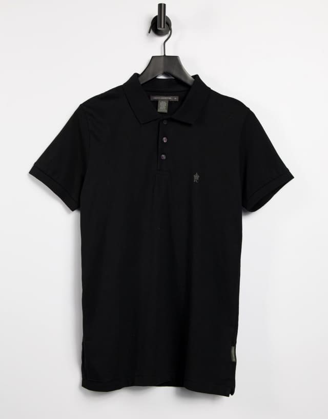 French Connection polo in black