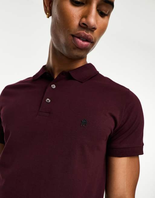 Mens sale burgundy polo