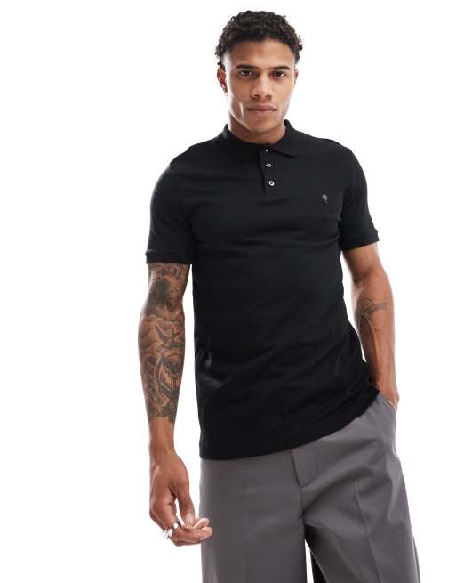 French Connection - Poloshirt met korte mouwen in zwart