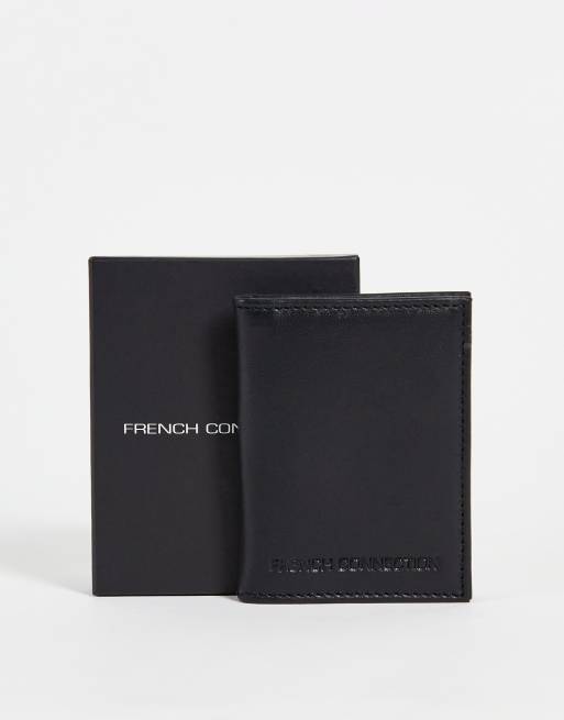 French Connection - Porta carte classico nero