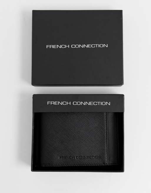 French Connection - Porte-monnaie en cuir Saffiano
