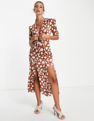 french connection brown dress