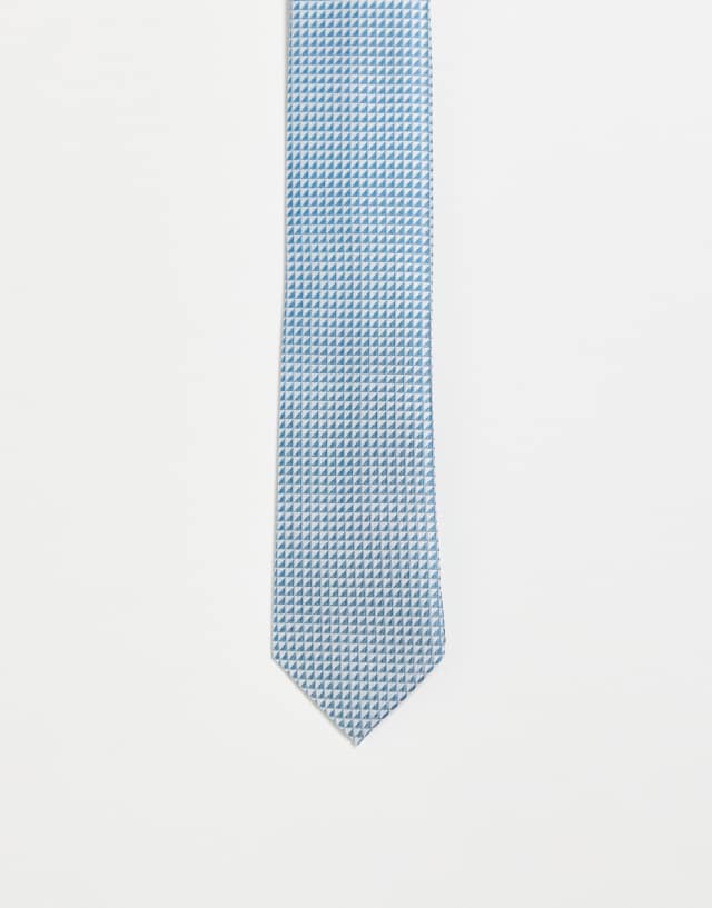 French Connection printed tie in blue