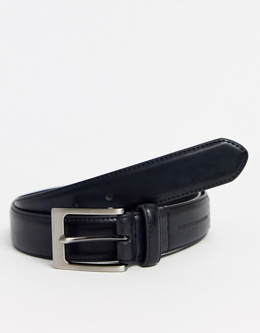French Connection prong buckle belt