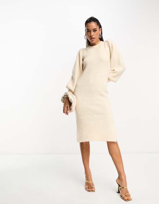 Knit dresses with store sleeves