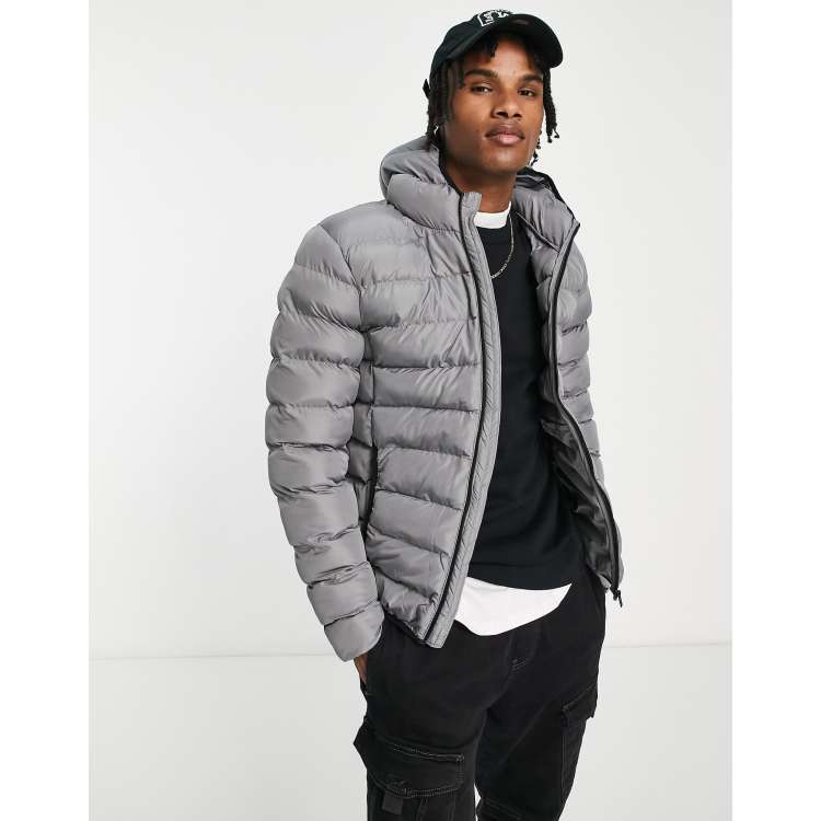 Light gray shop puffer jacket