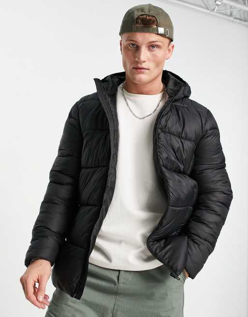 French connection black store puffer jacket