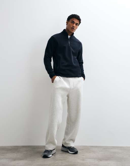 French Connection quarter zip micro fleece sweatshirt In navy, 2 of 5