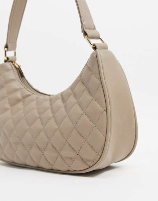 Quilted Baguette Shoulder Bag