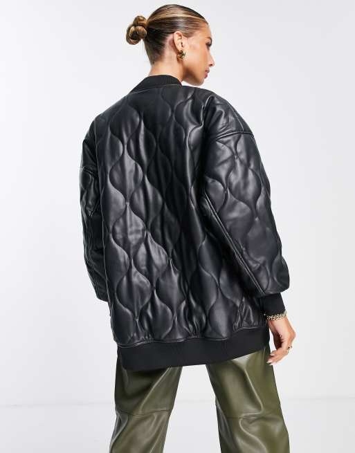 French connection shop quilted jacket