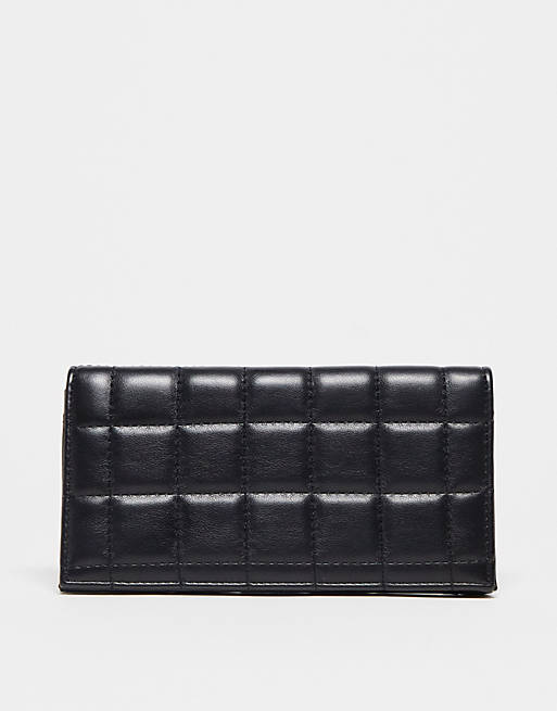 French Connection quilted purse in black | ASOS