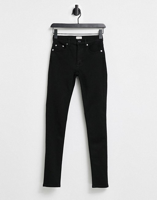 French Connection Rebound skinny jeans in black