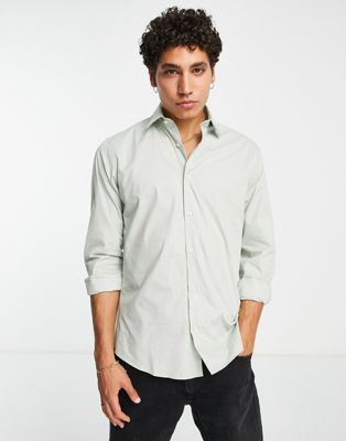 French Connection regular fit shirt in sage