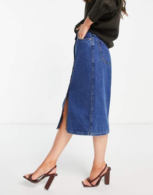 Jupe best sale midi jean