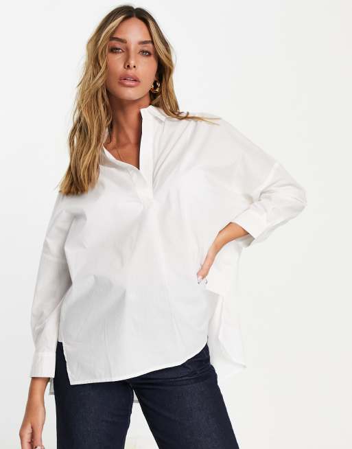 French Connection Rhondes Camicia bianca in popeline ASOS