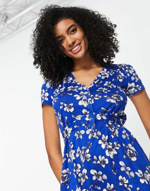 Robe best sale fleurs bleues