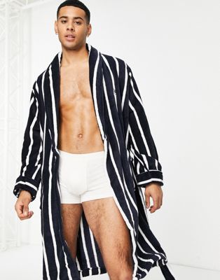 French Connection robe in blue stripe