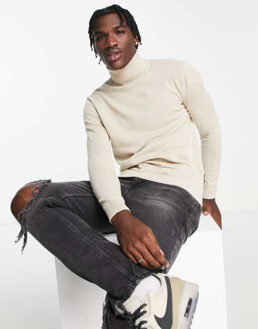 Wide neck hot sale jumper mens