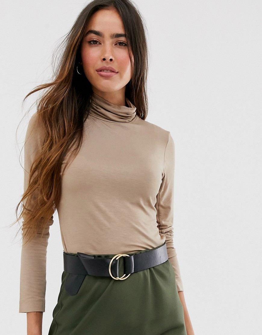 French Connection roll neck-Brown