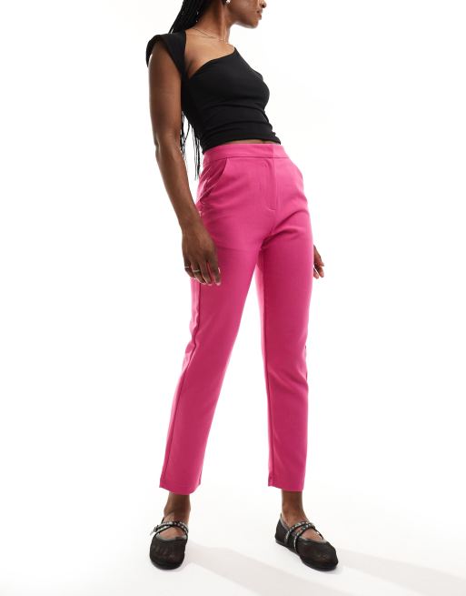 French Connection – Rosa, figursydda, avsmalnande byxor, del av set