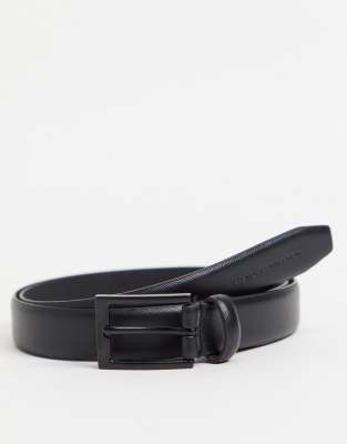 French Connection French Connection saffiano belt in black