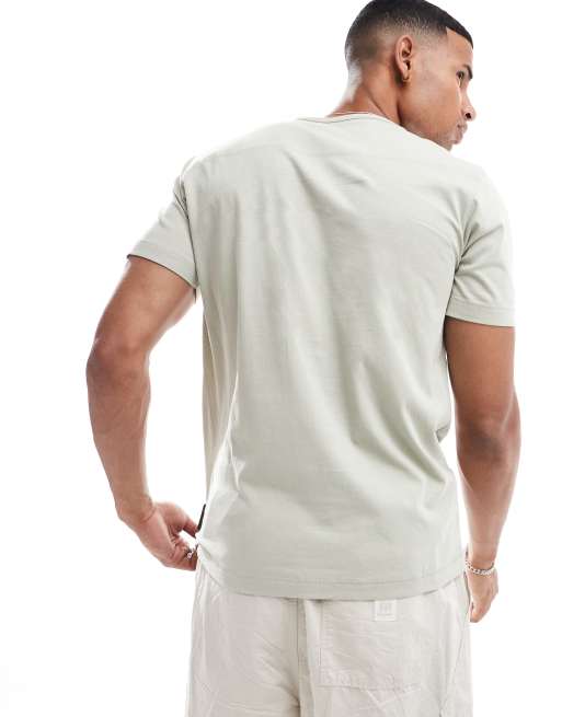 French Connection - Salviegrøn t-shirt med rund hals, 4 af 4