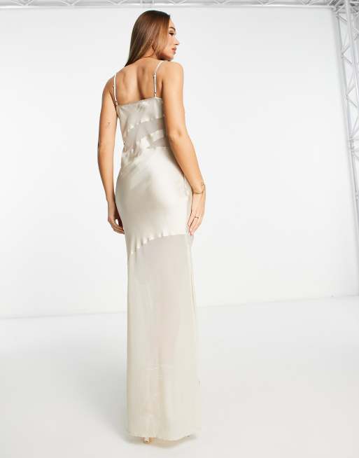 Frenchy Lavender Backless Midi Cami Dress