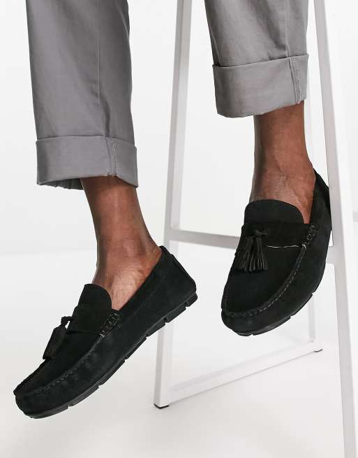 French Connection - Scarpe in camoscio nero con nappe
