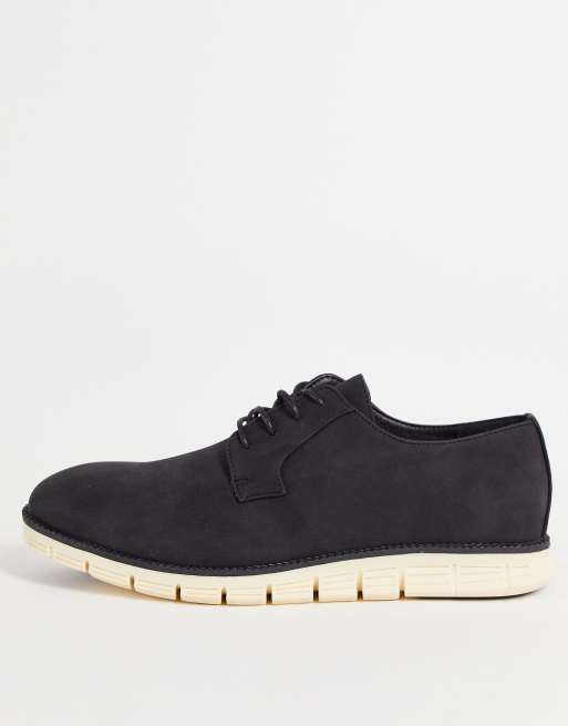 French Connection Scarpe stringate con suola scolpita colore nero