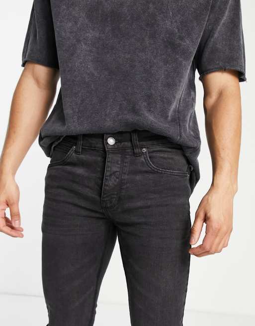 French Connection – Schmal zulaufende Jeans in verwaschenem Schwarz, 3 von 4
