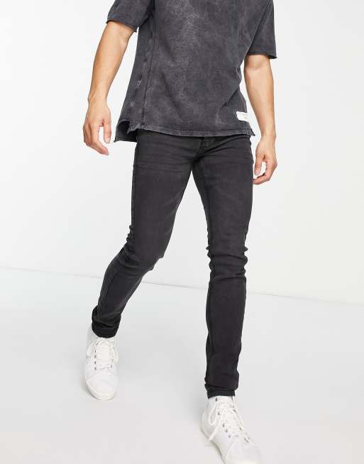 French Connection – Schmal zulaufende Jeans in verwaschenem Schwarz, 4 von 4