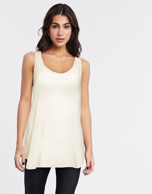 French Connection scoop neck vest in white