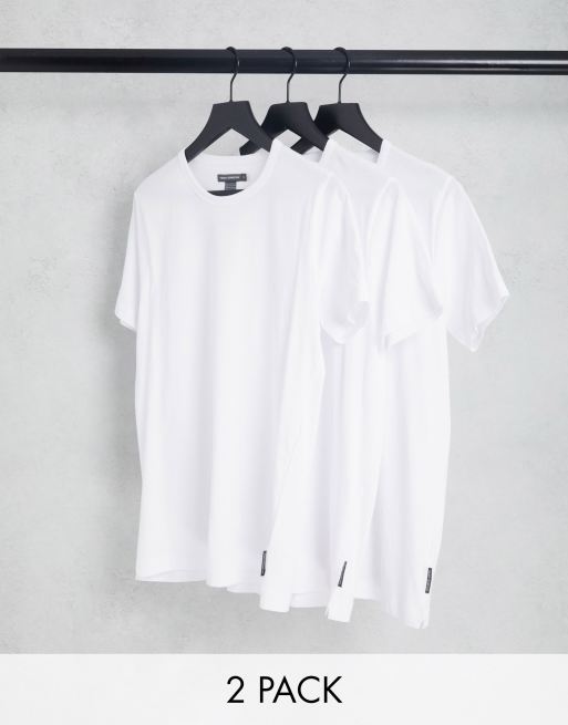 French Connection - Set van 3 lounge-T-shirts in wit