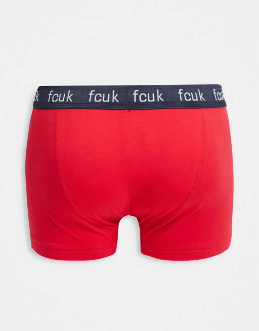 French Connection - Set van 7 FCUK boxershorts in multi, 2 van 4
