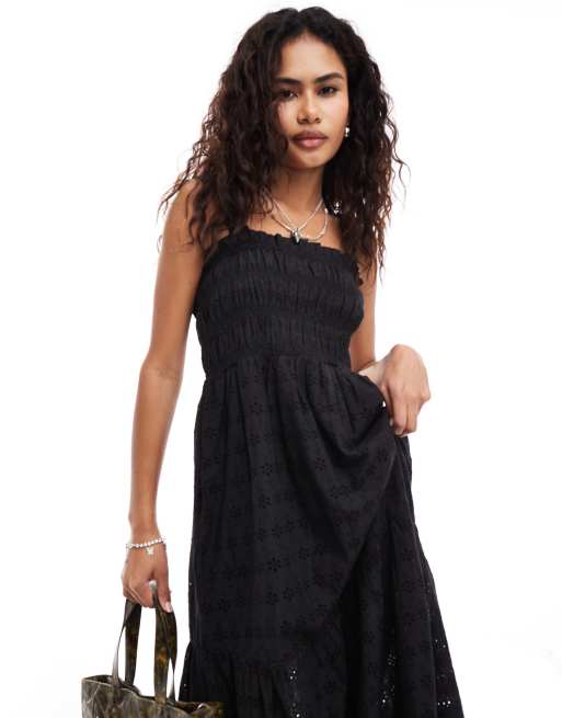 french connection black embroidered dress French Connection Embroidered Dress Black at Amazon Women's Clothing store