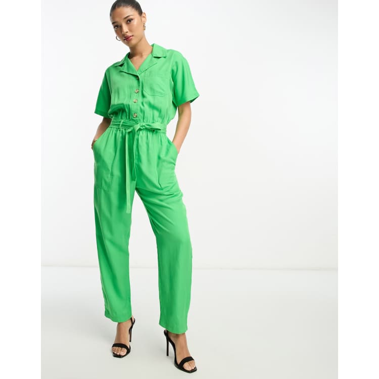 Green 2024 jumpsuit shorts