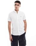 [French Connection Mens] French Connection short sleeve logo shirt in white Chest 38 WHITE