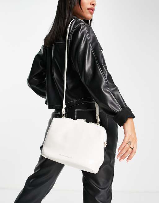French Connection shoulder bag in off white ASOS