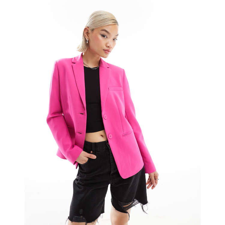 French connection pink coat sale