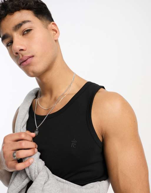 French Connection singlet in black