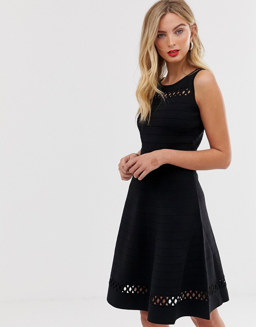 French Connection skater dress in black