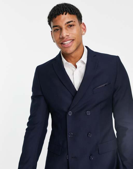 French Connection skinny fit double breasted suit jacket | ASOS