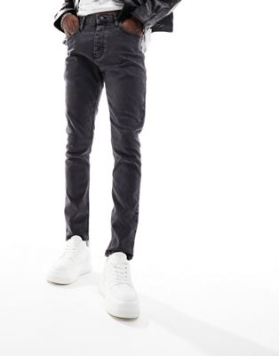 French Connection skinny fit jeans in washed black - ASOS Price Checker