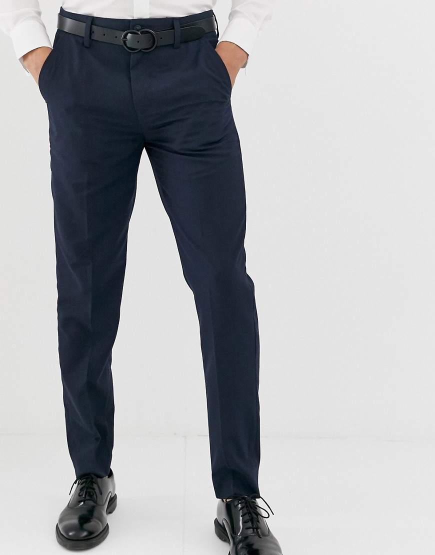 French Connection Skinny Fit Trousers-Navy