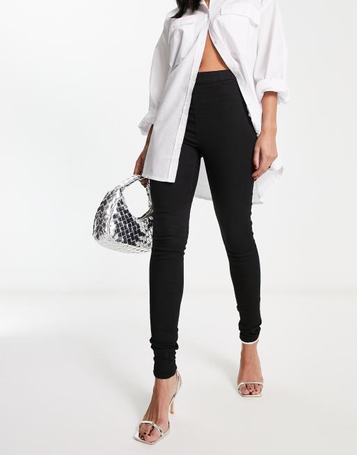 French Connection - Skinny jegging met stretch en hoge taille in zwart