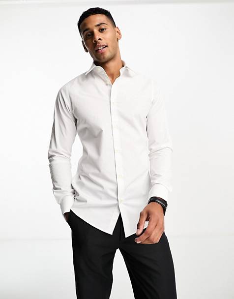 French Connection skinny smart shirt in white