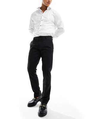  French Connection skinny smart trouser in black