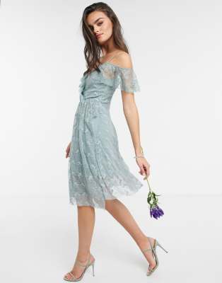 asos bridesmaid dresses blue