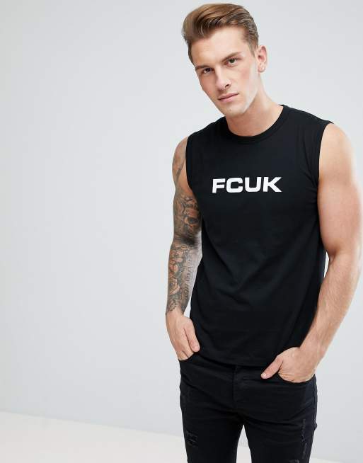 French Connection Sleeveless Logo Tank