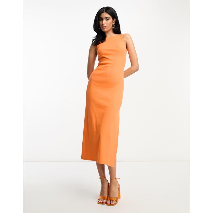 French connection orange hot sale dress